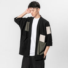 Load image into Gallery viewer, Loose Men&#39;s Cardigan Kimono Shirt Samurai Costume

