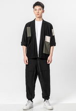 Load image into Gallery viewer, Loose Men&#39;s Cardigan Kimono Shirt Samurai Costume
