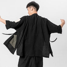 Load image into Gallery viewer, Loose Men&#39;s Cardigan Kimono Shirt Samurai Costume
