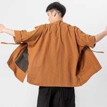 Load image into Gallery viewer, Loose Men&#39;s Cardigan Kimono Shirt Samurai Costume
