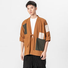 Load image into Gallery viewer, Loose Men&#39;s Cardigan Kimono Shirt Samurai Costume
