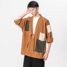 Load image into Gallery viewer, Loose Men&#39;s Cardigan Kimono Shirt Samurai Costume
