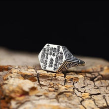 Load image into Gallery viewer, Eight-diagram-shaped Appetizer Designed Sterling Silver Openings Ring
