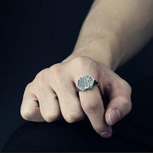 Load image into Gallery viewer, Eight-diagram-shaped Appetizer Designed Sterling Silver Openings Ring
