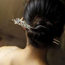 Load image into Gallery viewer, Flowers Shape Sterling Silver Retro Chinese Style Hairpin
