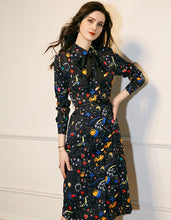 Load image into Gallery viewer, Black Starry Dress
