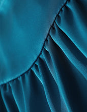 Load image into Gallery viewer, Blue Satin Two-Piece
