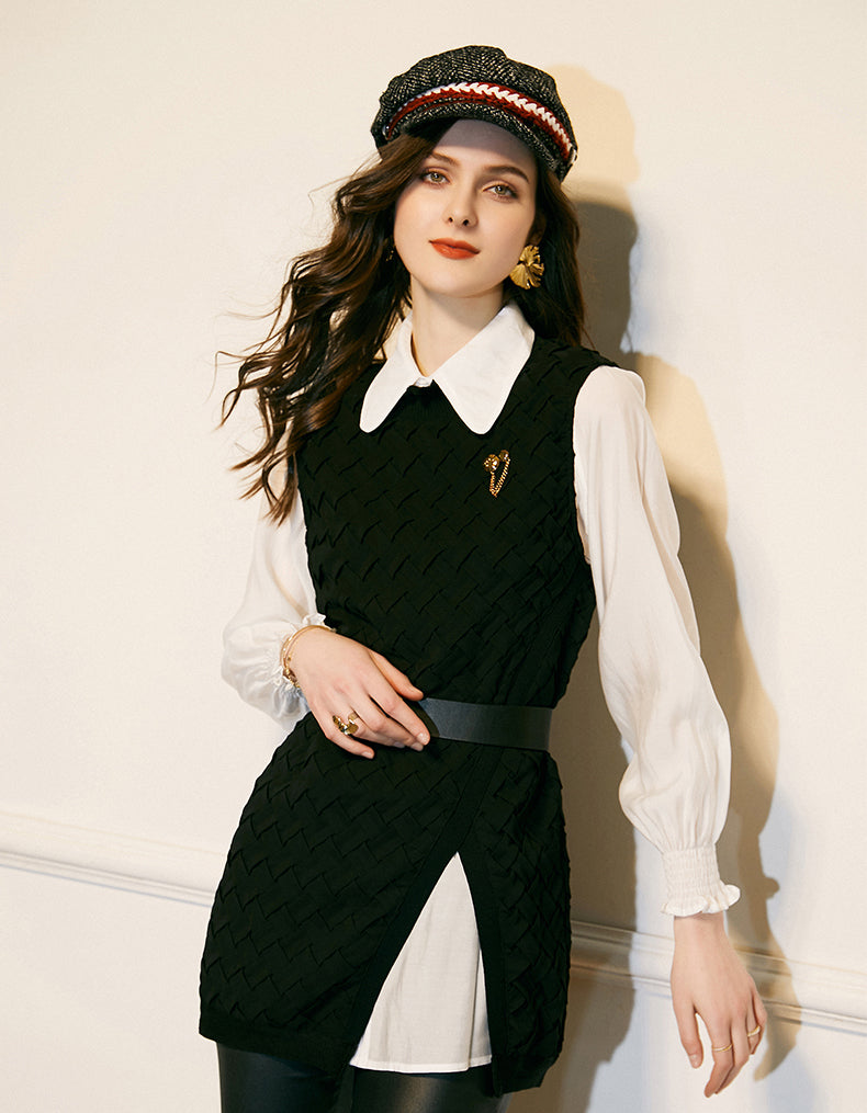 Balloon Sleeve Two-Piece
