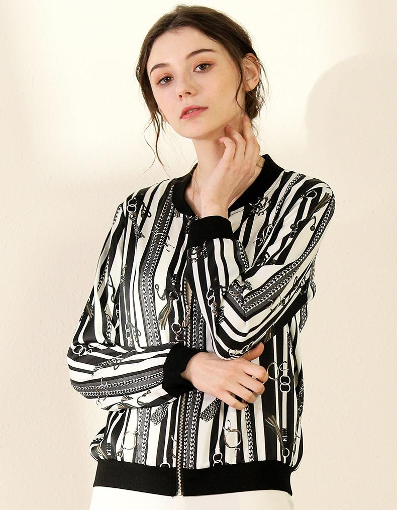 Contrast Stripes Coat