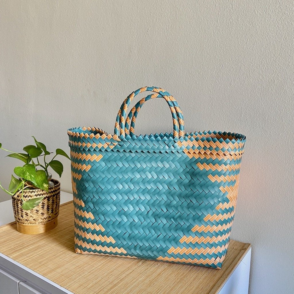 Auntie Chic Bag (L,Blue)