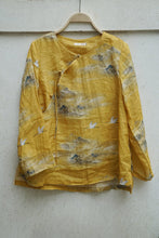 Load image into Gallery viewer, Yellow Crane Cheongsam Top
