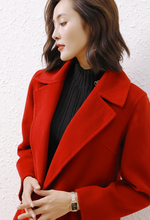 Load image into Gallery viewer, Penny&#39;s Red Wool Coat
